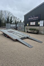 Used 2021 Brian James T Transporter  5.5m x 2.22m Tri Axle 10" Wheels 3500Kg Gross Manul Tilt