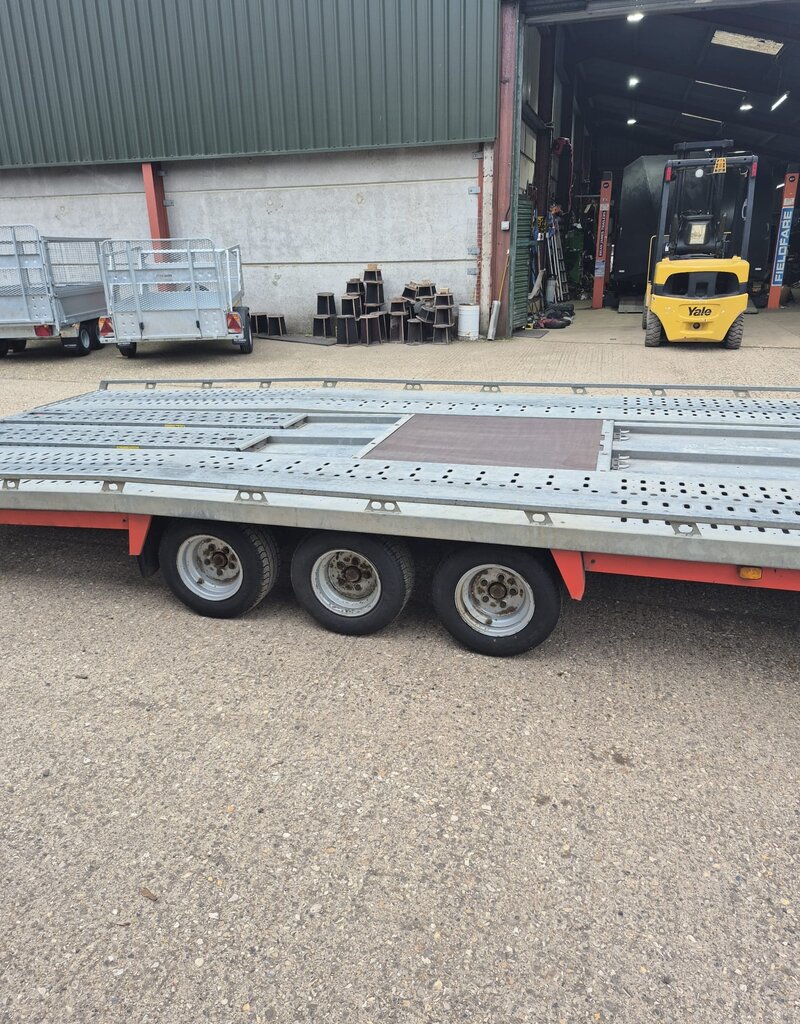 Used 2021 Brian James T Transporter  5.5m x 2.22m Tri Axle 10" Wheels 3500Kg Gross Manul Tilt