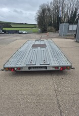 Used 2021 Brian James T Transporter  5.5m x 2.22m Tri Axle 10" Wheels 3500Kg Gross Manul Tilt