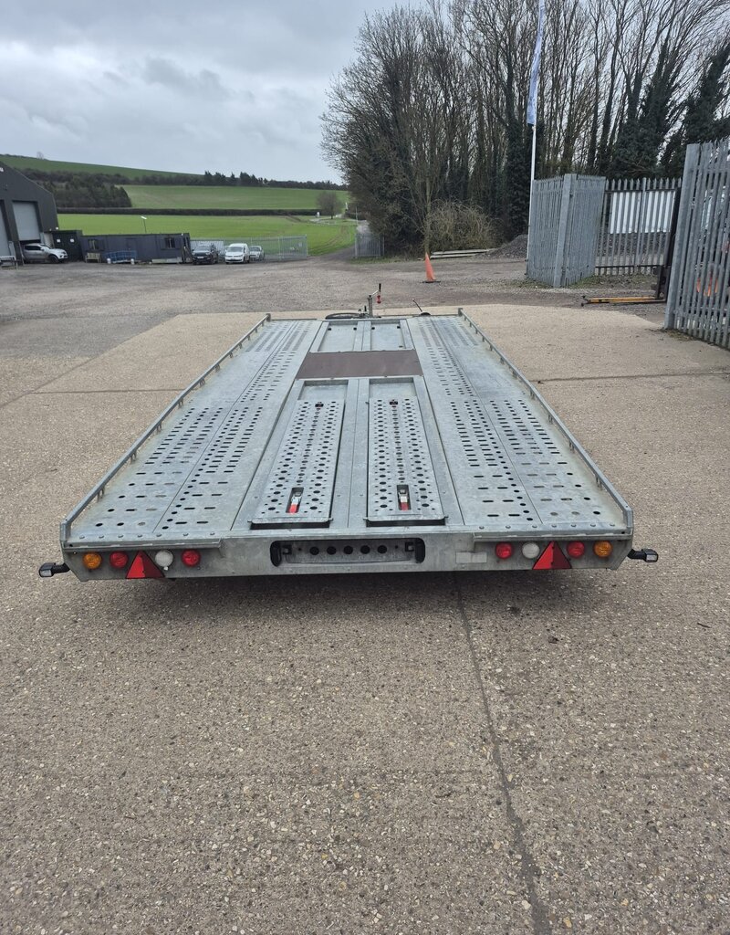 Used 2021 Brian James T Transporter  5.5m x 2.22m Tri Axle 10" Wheels 3500Kg Gross Manul Tilt