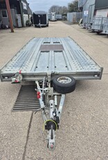 Used 2021 Brian James T Transporter  5.5m x 2.22m Tri Axle 10" Wheels 3500Kg Gross Manul Tilt