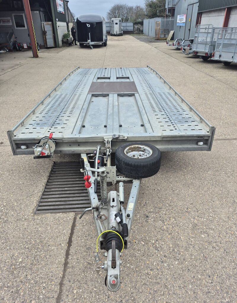 Used 2021 Brian James T Transporter  5.5m x 2.22m Tri Axle 10" Wheels 3500Kg Gross Manul Tilt