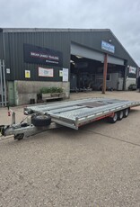 Used 2021 Brian James T Transporter  5.5m x 2.22m Tri Axle 10" Wheels 3500Kg Gross Manul Tilt