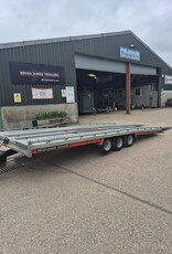 Used 2021 Brian James T Transporter  5.5m x 2.22m Tri Axle 10" Wheels 3500Kg Gross Manul Tilt