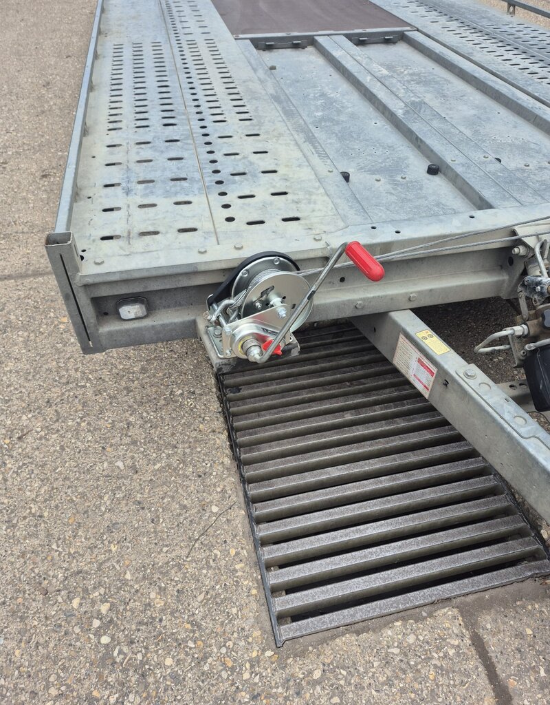 Used 2021 Brian James T Transporter  5.5m x 2.22m Tri Axle 10" Wheels 3500Kg Gross Manul Tilt