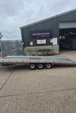 Used 2021 Brian James T Transporter  5.5m x 2.22m Tri Axle 10" Wheels 3500Kg Gross Manul Tilt