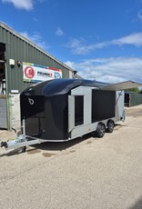 Debon Debon C2000 Enclosed Car Trailer IN Black 3500kg GVW  Twin Axle, Fitted with Internal Loading ramps, Electric Winch, Alloy wheels,