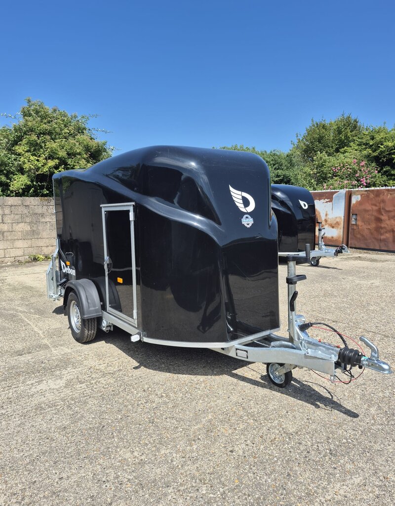 Debon 2026 Debon Cargo 1300 Single Axle box Trailer 1300kg GVW in Black with Side Door