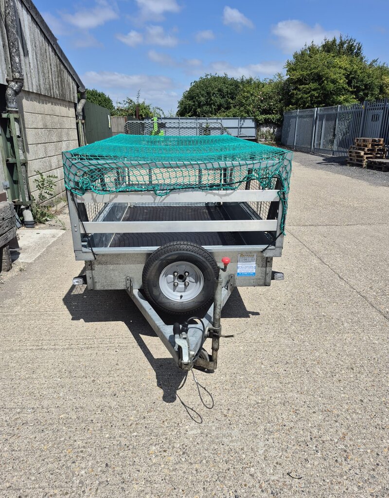 Bateson Trailers Used Bateson B84 Single Axle Unbraked Trailer 8'x4' Mesh Sides & Ramp 750kg GVW