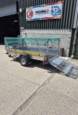 Bateson Trailers Used Bateson B84 Single Axle Unbraked Trailer 8'x4' Mesh Sides & Ramp 750kg GVW