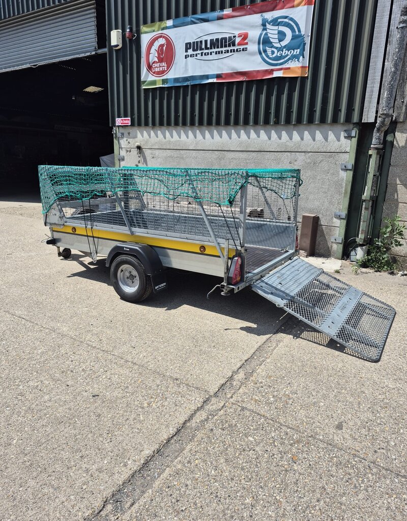 Bateson Trailers Used Bateson B84 Single Axle Unbraked Trailer 8'x4' Mesh Sides & Ramp 750kg GVW