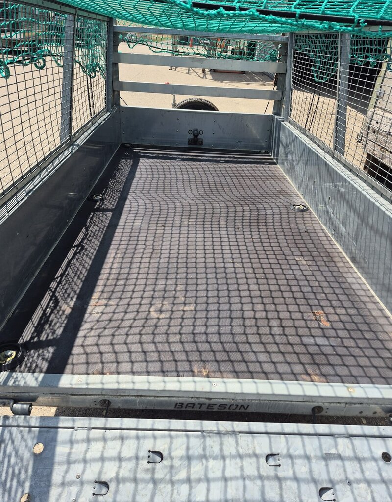 Bateson Trailers Used Bateson B84 Single Axle Unbraked Trailer 8'x4' Mesh Sides & Ramp 750kg GVW