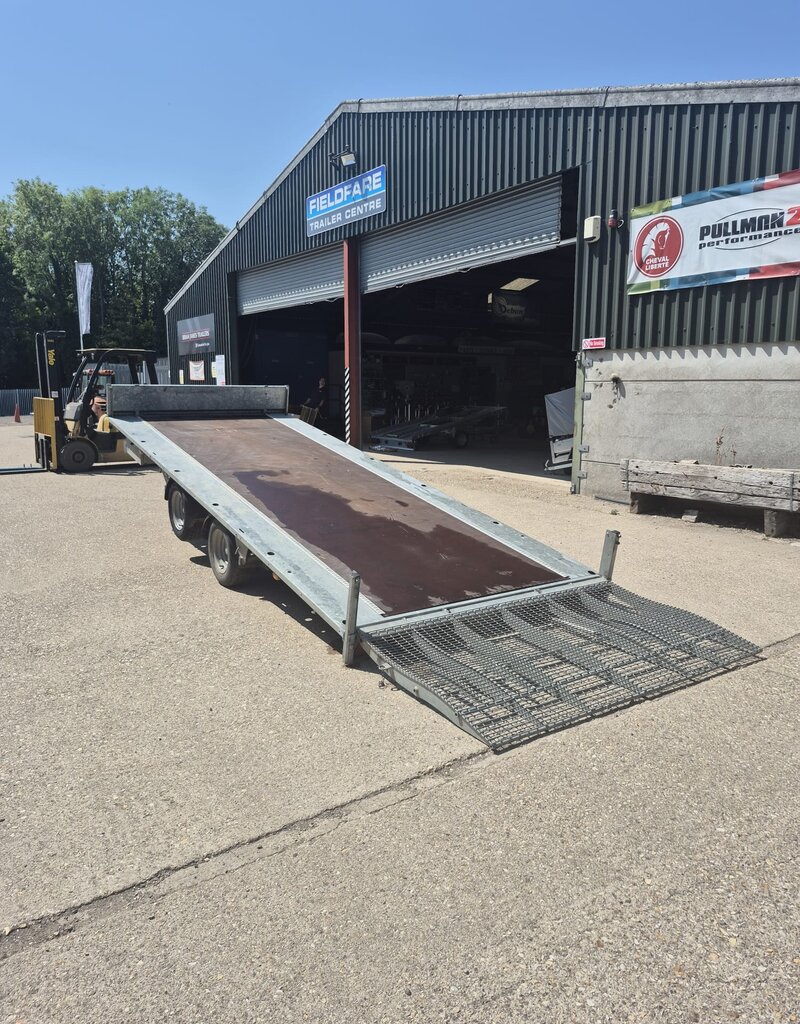 Used Ifor Williams TB5021-352 Tiltbed Trailer 16'6" x 8" 3500kg GVW Twin Axle Tilting Trailer