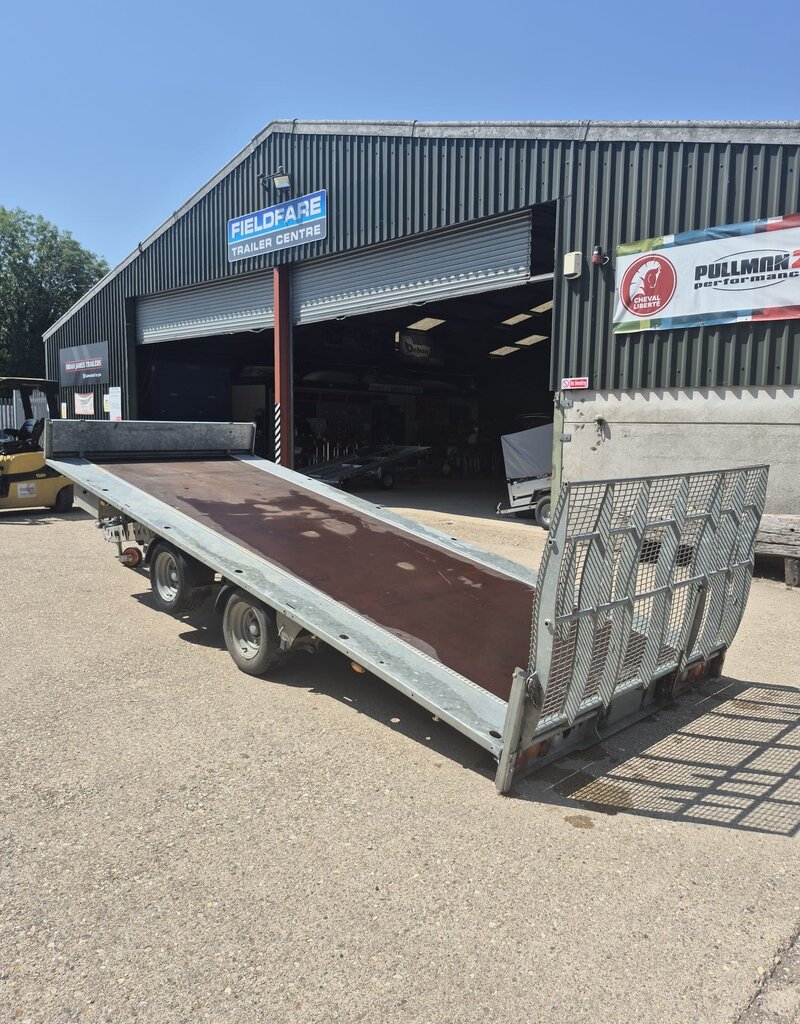 Used Ifor Williams TB5021-352 Tiltbed Trailer 16'6" x 8" 3500kg GVW Twin Axle Tilting Trailer