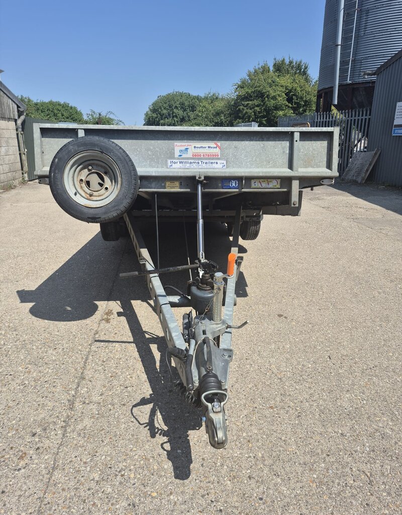 Used Ifor Williams TB5021-352 Tiltbed Trailer 16'6" x 8" 3500kg GVW Twin Axle Tilting Trailer
