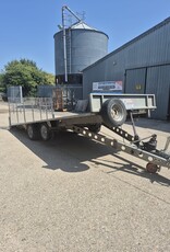 Used Ifor Williams TB5021-352 Tiltbed Trailer 16'6" x 8" 3500kg GVW Twin Axle Tilting Trailer