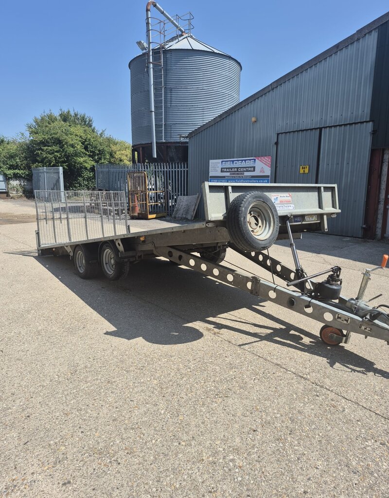 Used Ifor Williams TB5021-352 Tiltbed Trailer 16'6" x 8" 3500kg GVW Twin Axle Tilting Trailer