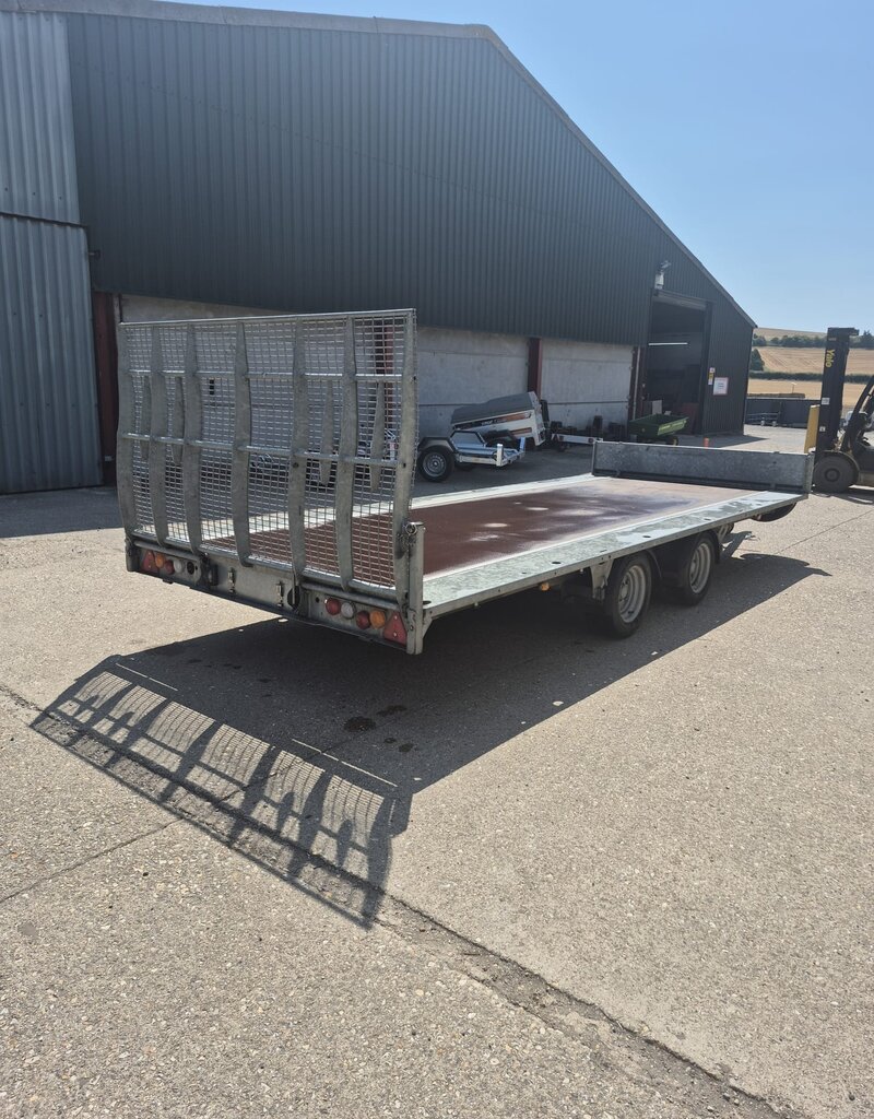 Used Ifor Williams TB5021-352 Tiltbed Trailer 16'6" x 8" 3500kg GVW Twin Axle Tilting Trailer