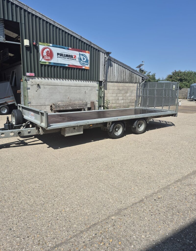 Used Ifor Williams TB5021-352 Tiltbed Trailer 16'6" x 8" 3500kg GVW Twin Axle Tilting Trailer