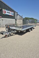 Used Ifor Williams TB5021-352 Tiltbed Trailer 16'6" x 8" 3500kg GVW Twin Axle Tilting Trailer