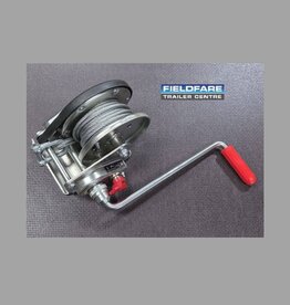 Alko Braked Manual Winch 900A - Braked With Automatic Unwinder (Steel Rope included)