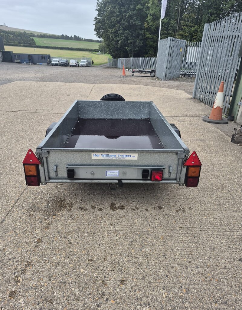 Used Ifor WIlliams P6e Single Axle Unbraked trailer 500kg GVW 1.98m x 1.21m 156kg Unladen