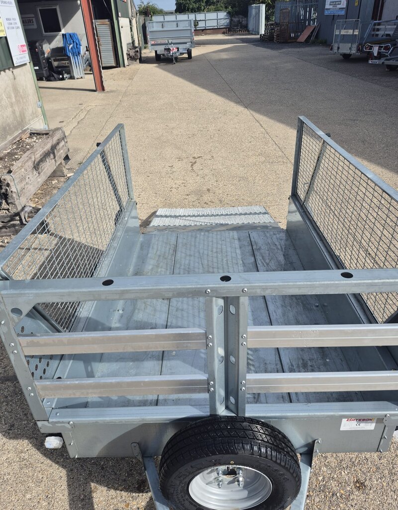 Bateson Trailers 2025  Bateson B64  6'x4' Fitted with Ramp Tail Gate, Mesh Sides, Spare wheel 750kg GVW