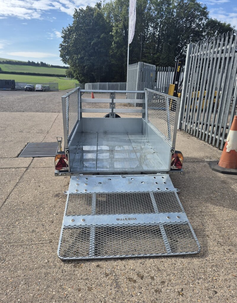 Bateson Trailers 2025  Bateson B64  6'x4' Fitted with Ramp Tail Gate, Mesh Sides, Spare wheel 750kg GVW