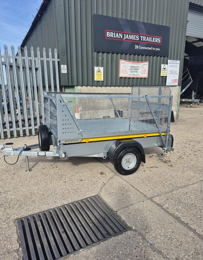 Bateson Trailers 2025  Bateson B64  6'x4' Fitted with Ramp Tail Gate, Mesh Sides, Spare wheel 750kg GVW
