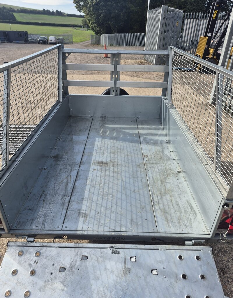 Bateson Trailers 2025  Bateson B64  6'x4' Fitted with Ramp Tail Gate, Mesh Sides, Spare wheel 750kg GVW