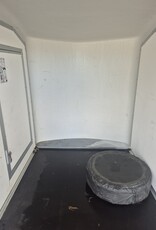 Debon 2022 Debon C255 Single Axle Box Trailer, Braked 1300kg GVW Rear Ramp, Spare Wheel- Black