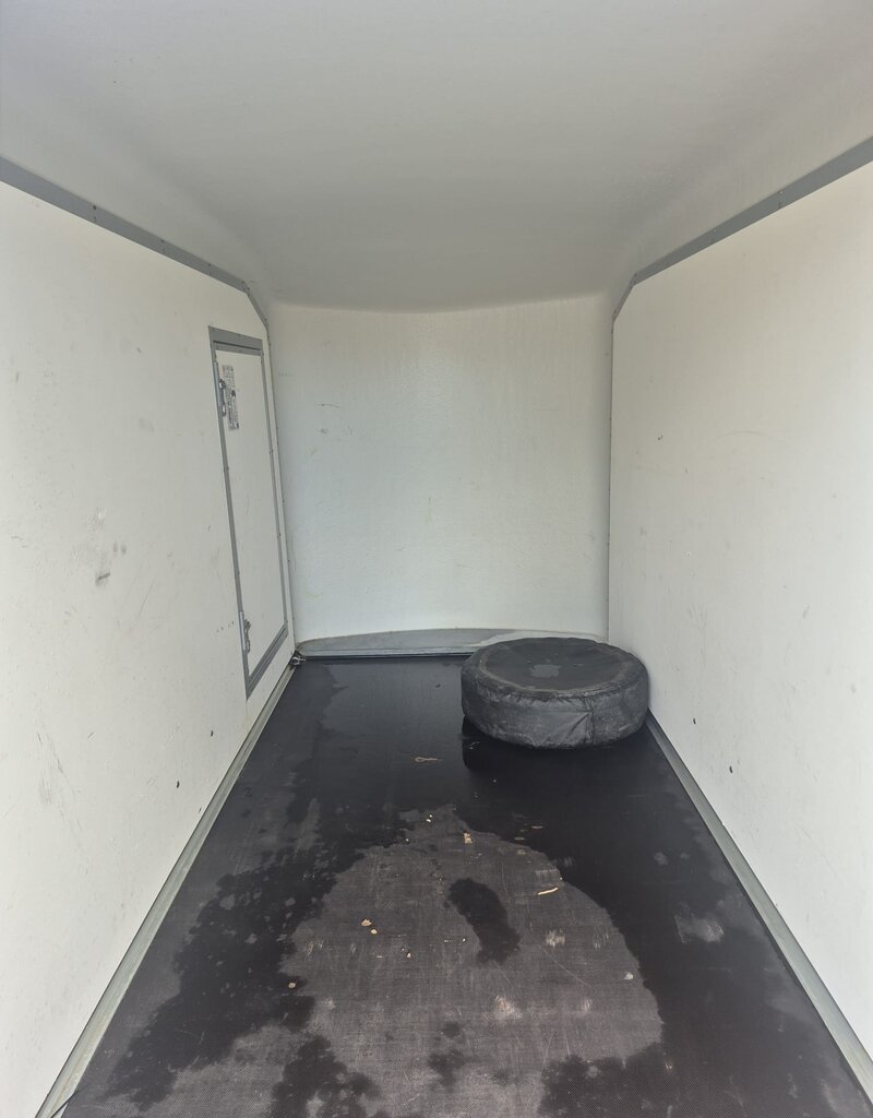 Debon 2022 Debon C255 Single Axle Box Trailer, Braked 1300kg GVW Rear Ramp, Spare Wheel- Black