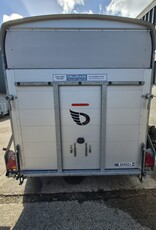 Debon Ex Hire Debon C700 Twin Axle Box trailer Rear Ramp, Side Door & Spare Wheel 2600kg GVW 3760mm x 1790mm x 2010mm