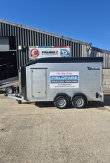 Debon Ex Hire Debon C700 Twin Axle Box trailer Rear Ramp, Side Door & Spare Wheel 2600kg GVW 3760mm x 1790mm x 2010mm