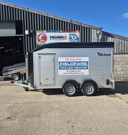 Debon Ex Hire Debon C700 Twin Axle Box trailer Rear Ramp, Side Door & Spare Wheel 2600kg GVW 3760mm x 1790mm x 2010mm