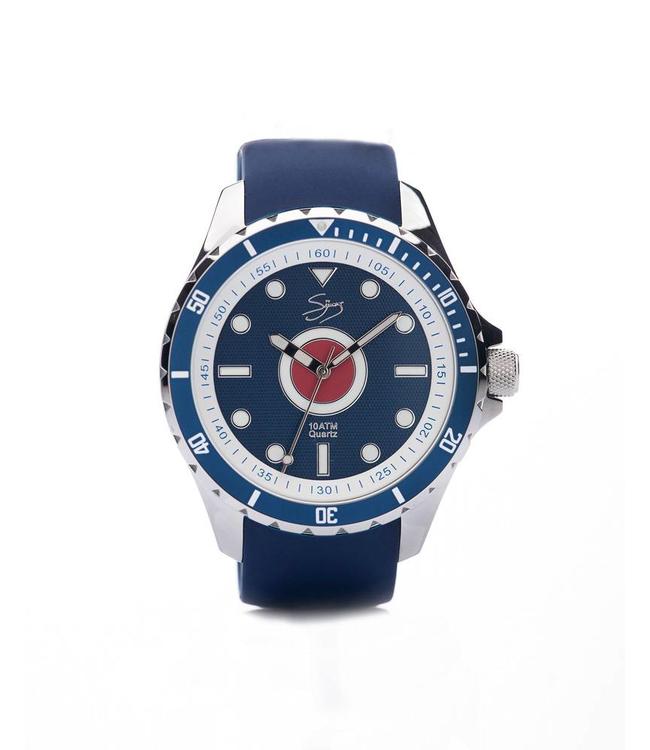 Dutch Master Bull's Eye silver polished 3-hand 10 ATM