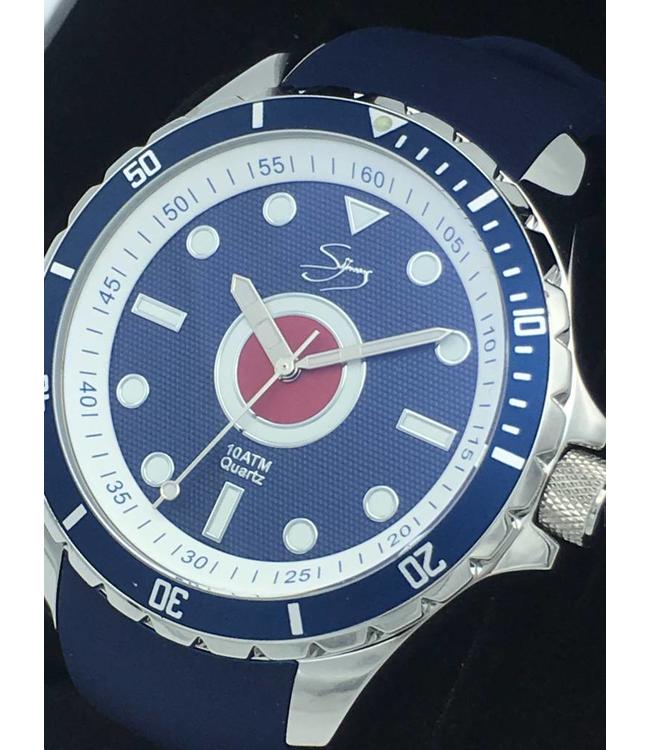 Dutch Master Bull's Eye silver polished 3-hand 10 ATM