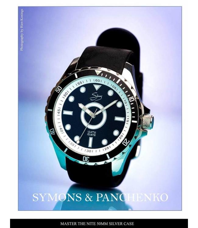 Dutch Master Nite silver polished 3-hand 10 ATM