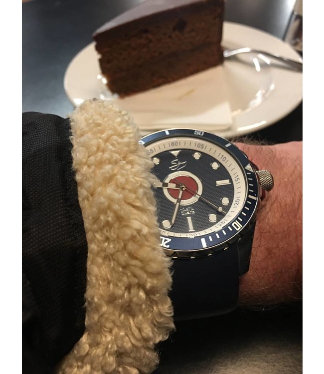 Dutch Master Bull's Eye silver polished 3-hand 10 ATM