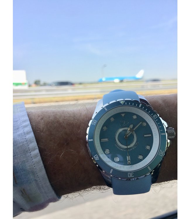 Dutch Master Sky silver polished 3-hand 10 ATM