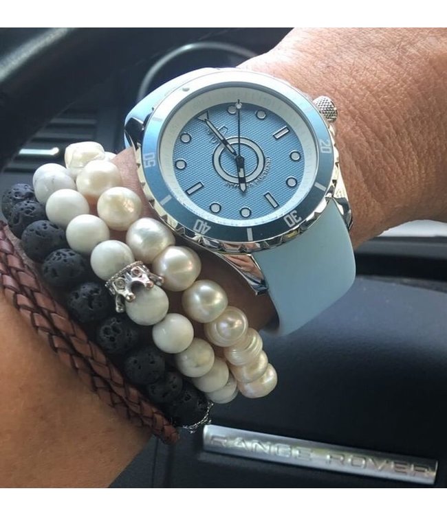 Dutch Master Sky silver polished 3-hand 10 ATM