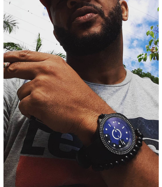 Dutch Master Brilliant Caviar triple plated black matte 3-hand 10 ATM