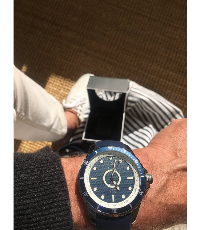 Dutch Master Marine silver polished 3-hand 10 ATM