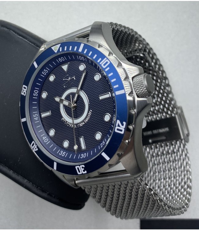 Power Mesh Isola silver polished 3-hand 10 ATM