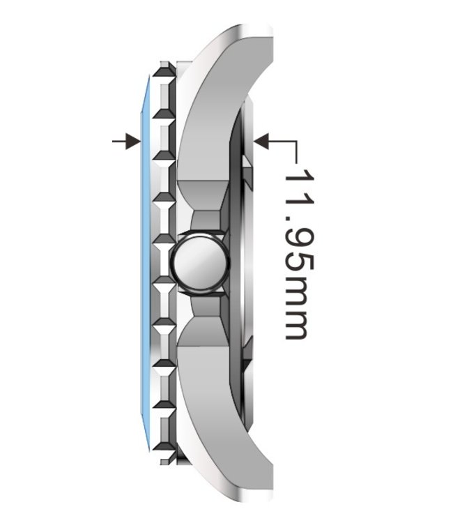 Dutch Master Sky silver polished 3-hand 10 ATM
