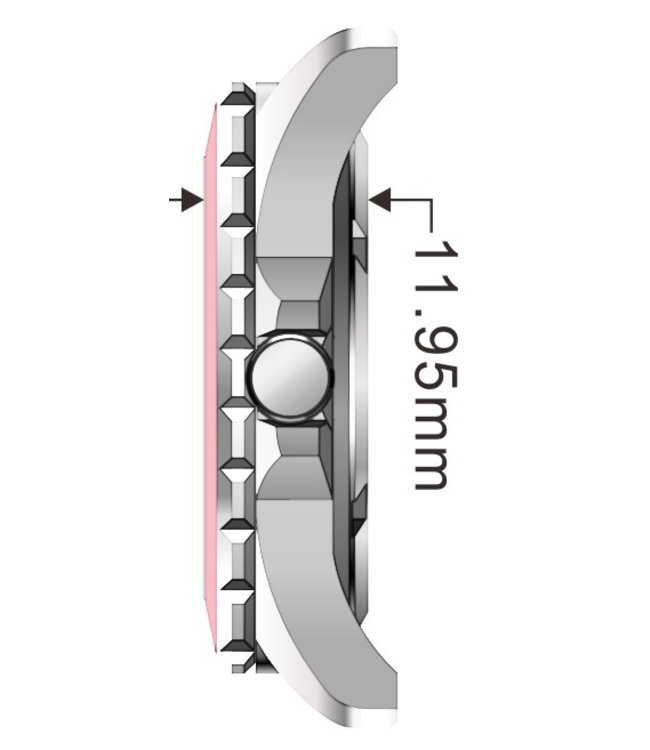 Dutch Master Gum  silver polished 3-hand 10 ATM