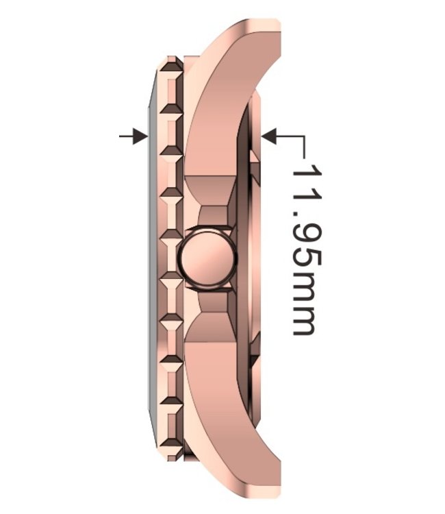 Dutch Master Ombre double plated rose gold 3-hand 10 ATM