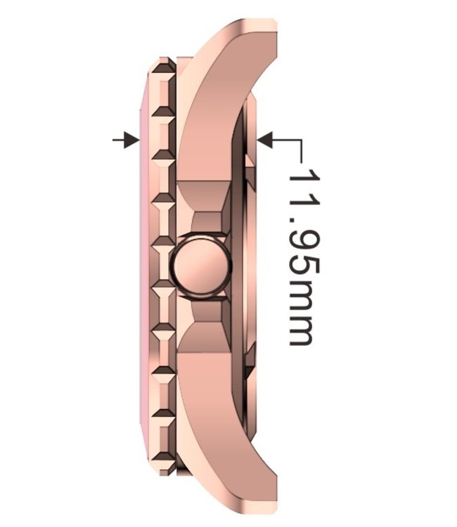 Dutch Master La Rose double plated rose gold 3-hand 10 ATM