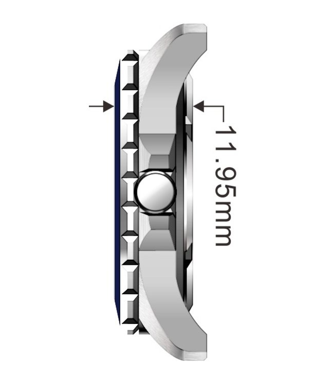 Power Mesh Navigli silver brushed 3-hand 10 ATM