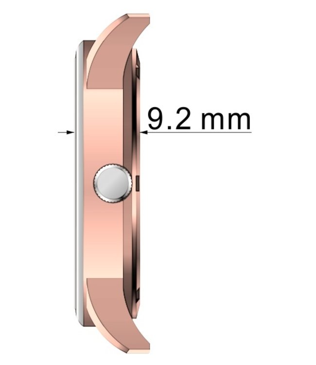 Roman Classics Sienna double plated rose gold 3-hand 10 ATM